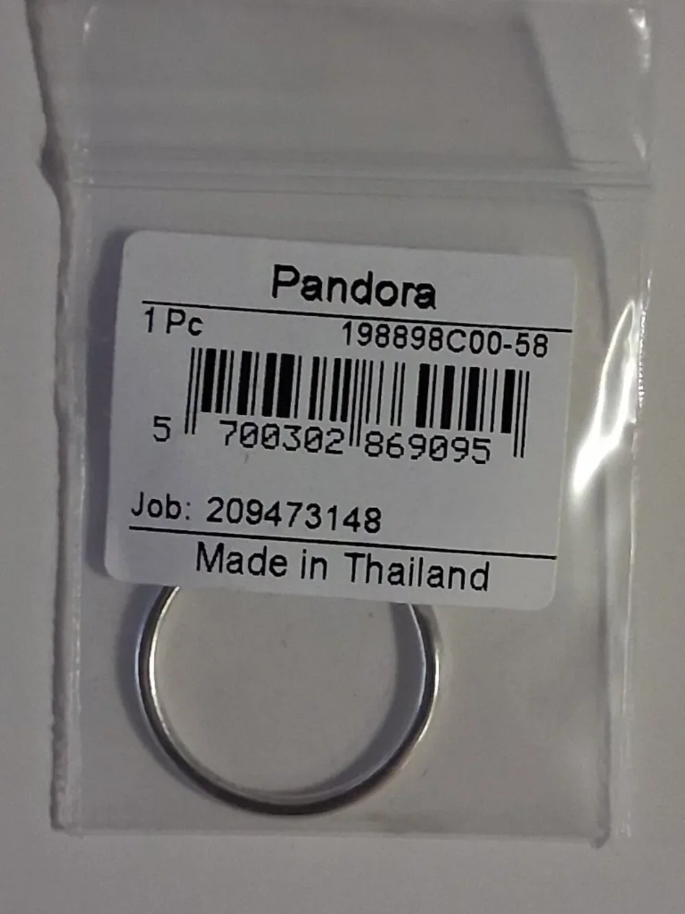 Pandora 198898C00-58 Infinity Knot Ring – Sterling Silver – Size 8.5